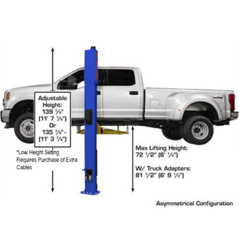 Atlas Platinum PVL10 – ALI Certified 10,000 lb 2-Post Overhead Lift