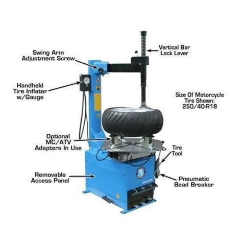 Atlas Extra Large Rim Clamp / Swing Arm Tire Changer