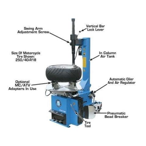 Atlas Extra Large Rim Clamp / Swing Arm Tire Changer
