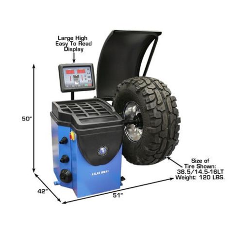 Atlas Motorized Computer Wheel Balancer with Hood