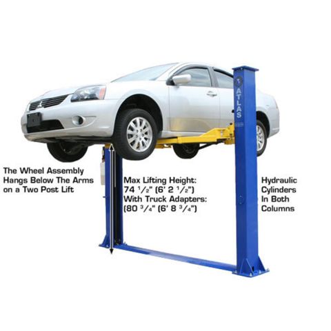 Atlas 9,000 lb 2-Post Base Plate Lift