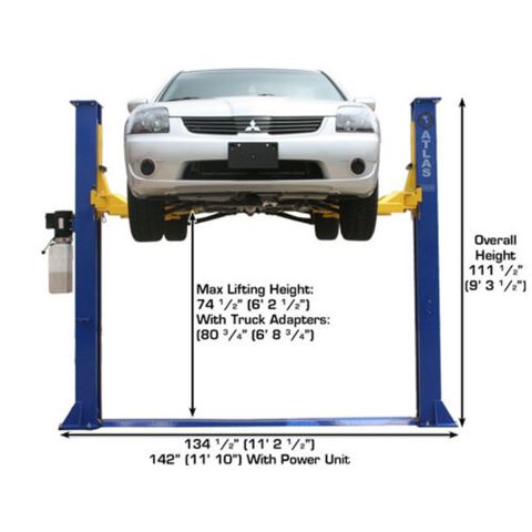 Atlas 9,000 lb 2-Post Base Plate Lift