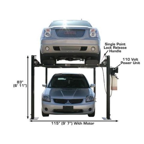 Atlas 8,000 lb Portable 4-Post Lift