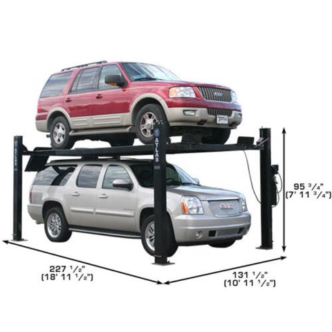 Atlas Heavy Duty 9,000 lb Portable 4-Post Lift